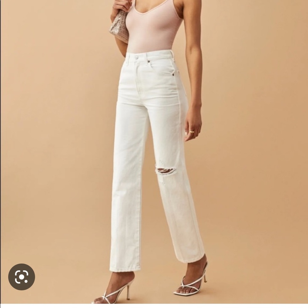 Reformation Cowboy High Rise Straight Jeans (Never worn)